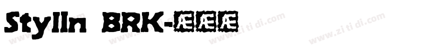Stylin BRK字体转换